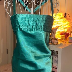 Teal Satin top